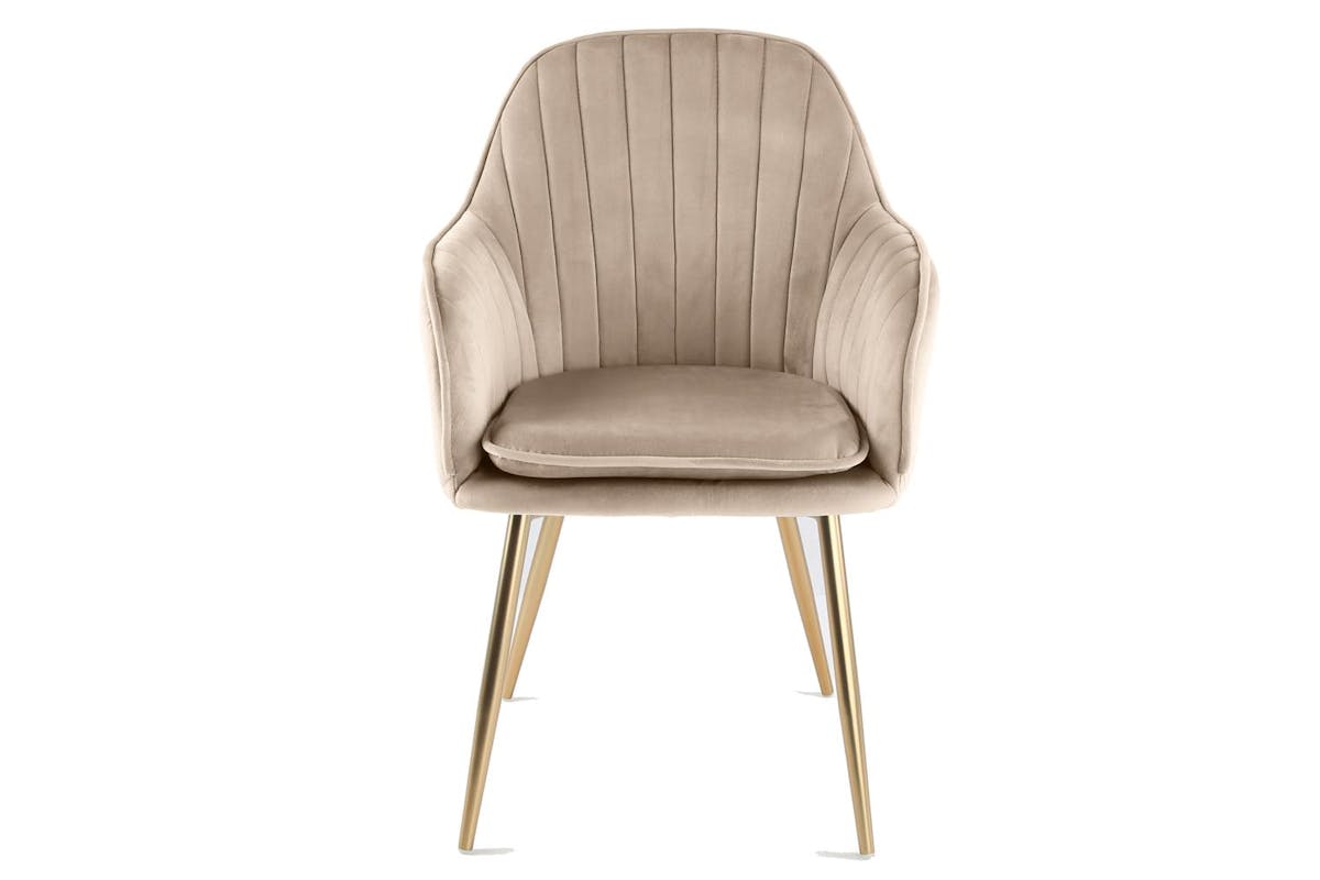 Genesis Muse Accent Chairs | Velvet | Set of 2 | Taupe
