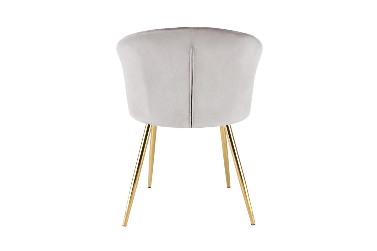 Raygar Ella Dining Chair | Velvet | Gold Legs | Taupe-5