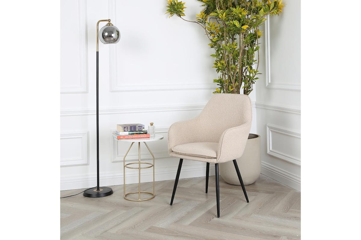Genesis Muse Accent Chair | Boucle Fabric | Cream-2