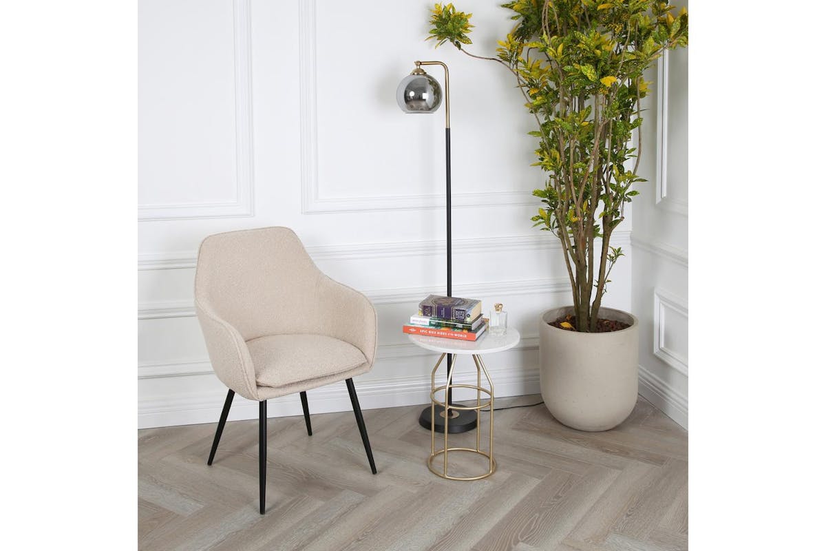 Genesis Muse Accent Chair | Boucle Fabric | Cream-8