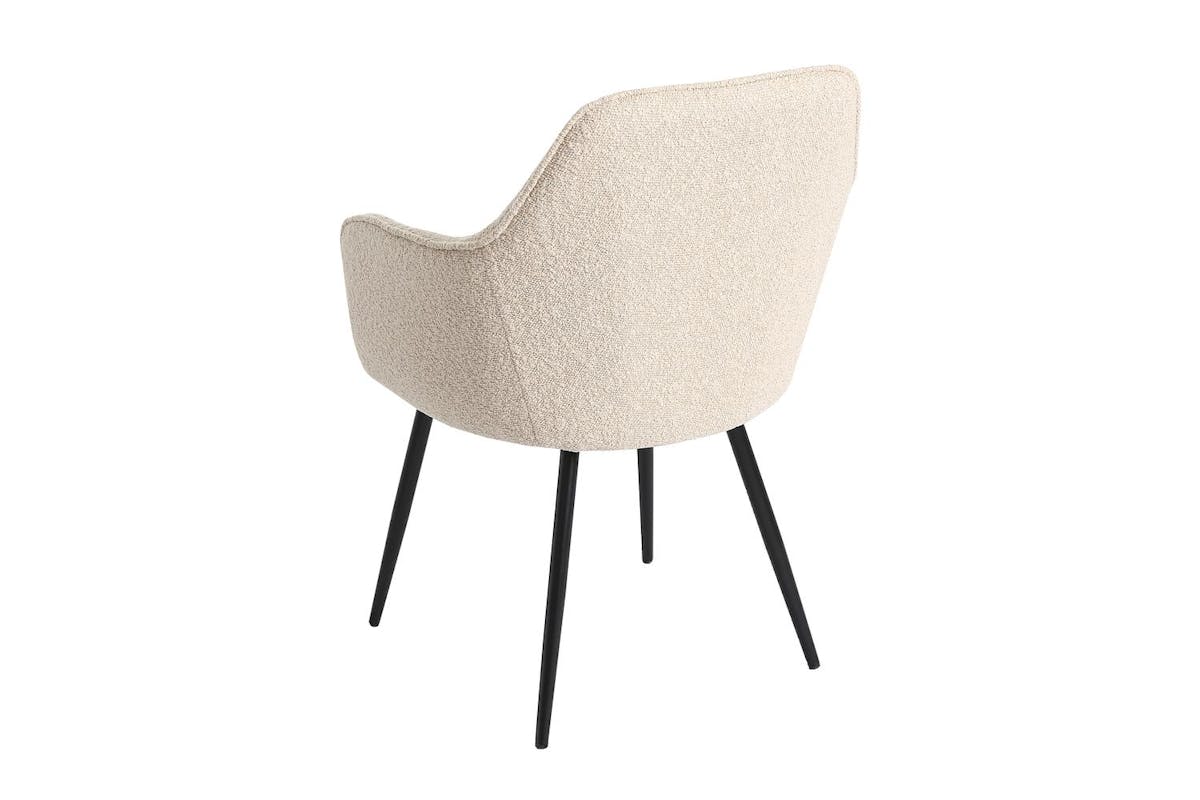 Genesis Muse Accent Chair | Boucle Fabric | Set of 2 | Cream-5