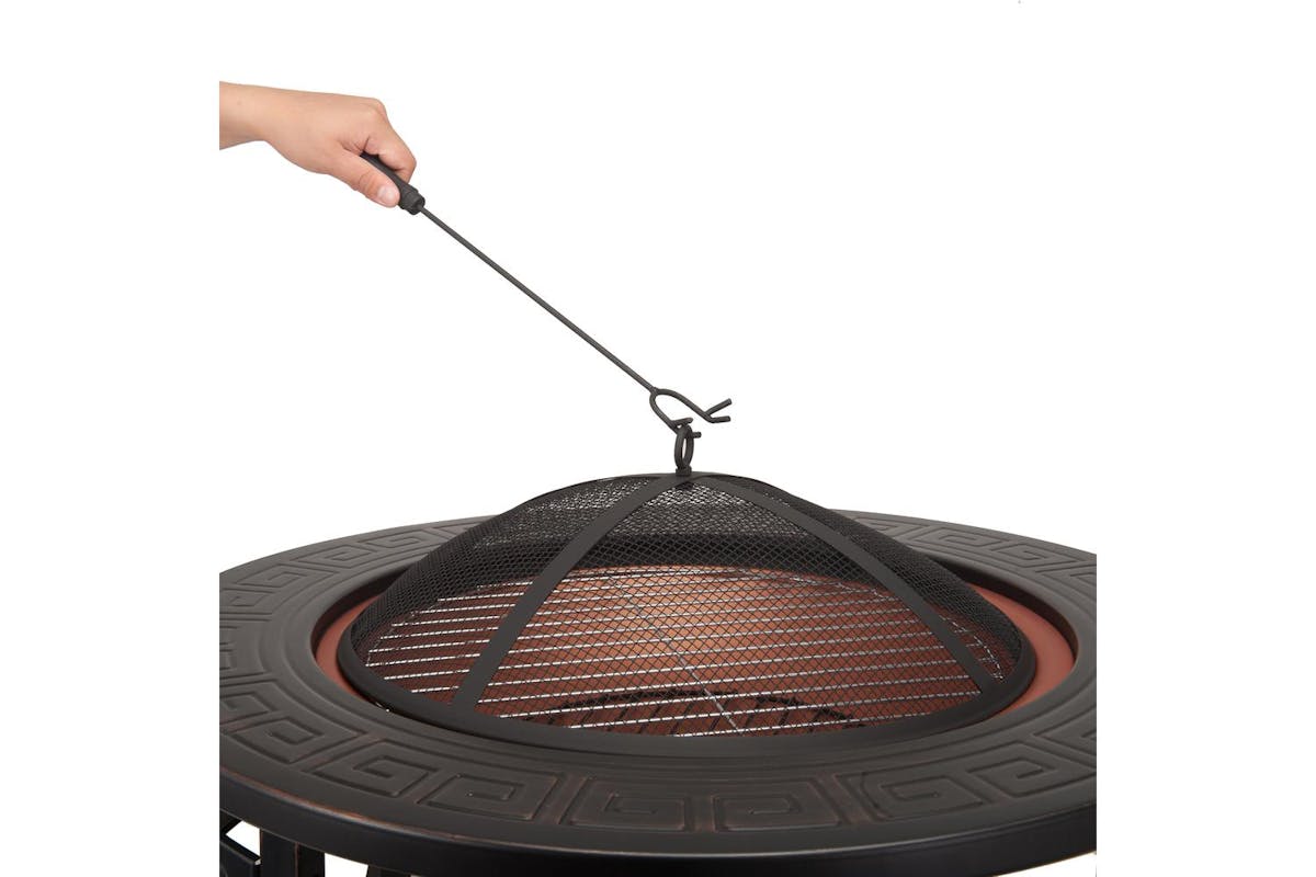 Raygar Multifunctional Round 3-in-1 Metal Garden Fire Pit Bbq Ice Bucket Patio Heater-4