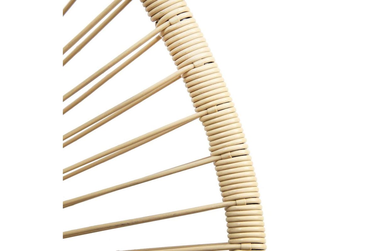 Raygar 3pcs Bistro Egg Designer String Chair Indoor & Garden Set - Natural-5