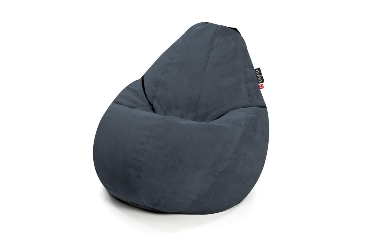 Qubo | Comfort 90 | Velvet Fit Bean Bag | Slate