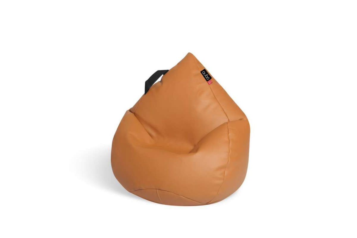 Qubo | Drizzle Drop | Soft Fit Bean Bag | Papaya