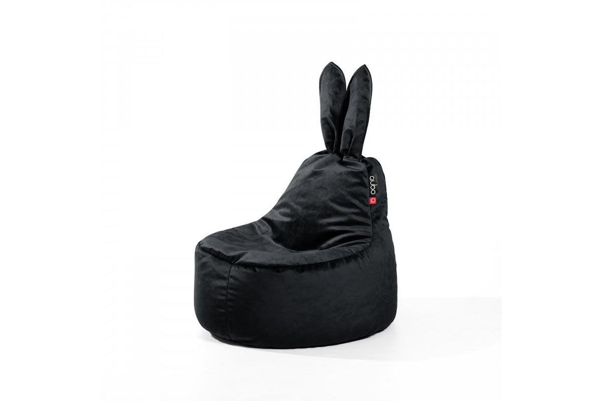 Qubo | Baby Rabbit | Fresh Fit Bean Bag | Onyx