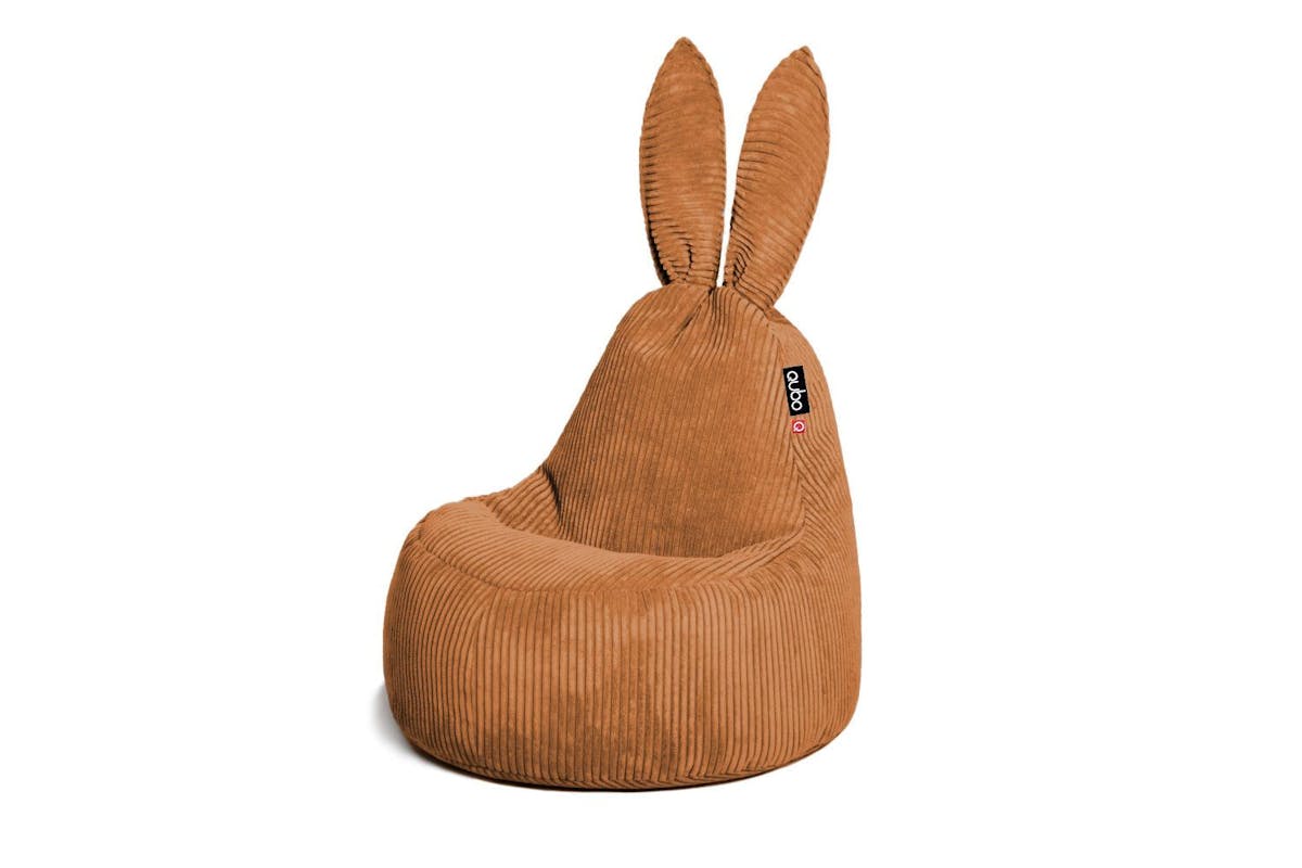 Qubo | Baby Rabbit | Feel Fit Bean Bag | Caramel