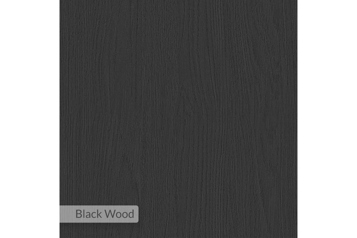 Decortie Modern Combayn 3 Cube Book Shelf | Low Standing | Black Wood | Small-5