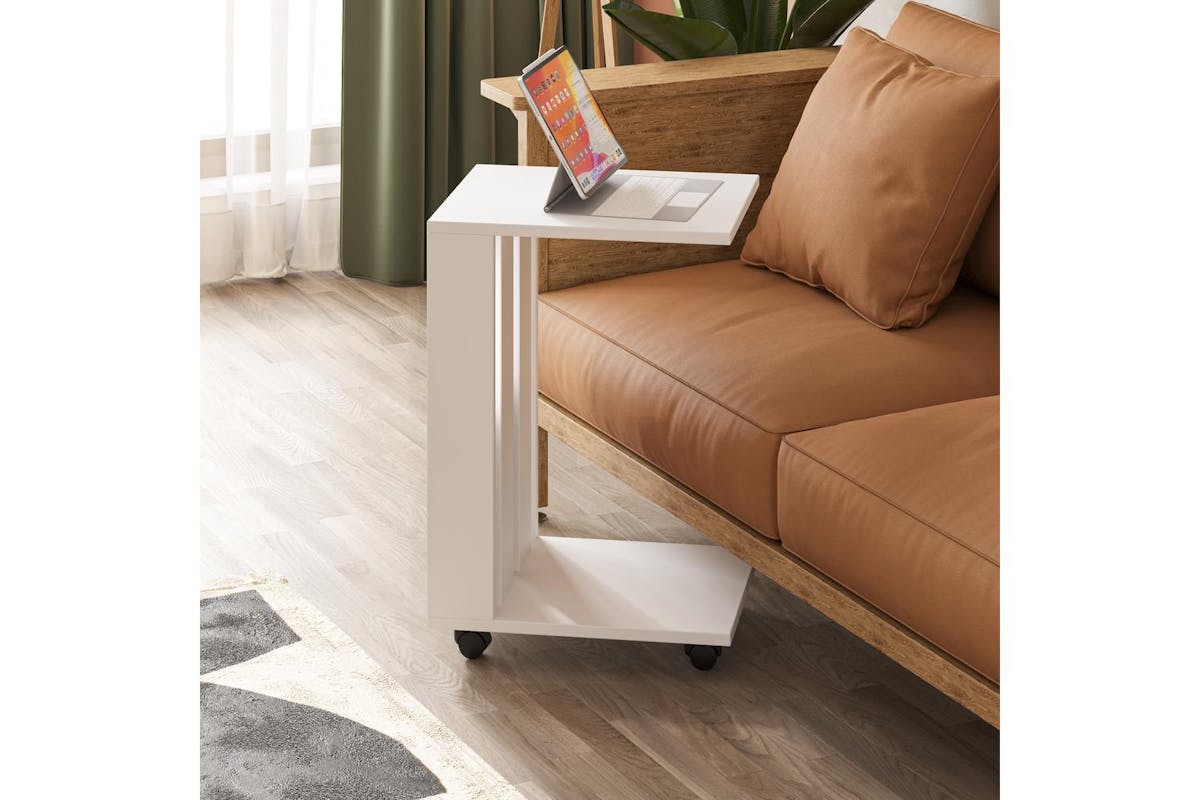 Decortie Edi Modern Side End Table | Side Table | Engineered Wood | 60cm-3