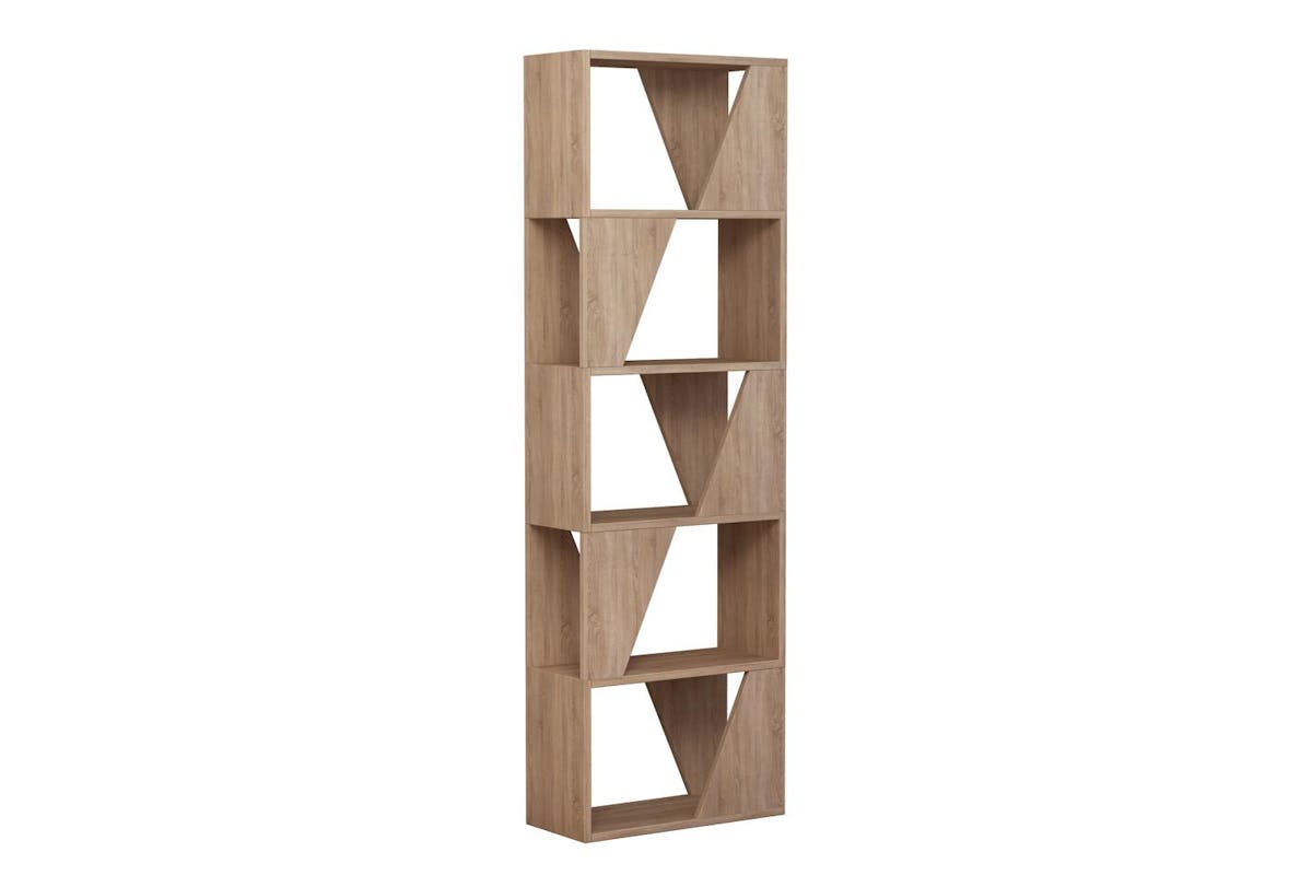 Decortie Frame Modern Bookcase | Display Unit | Oak | 168cm-2