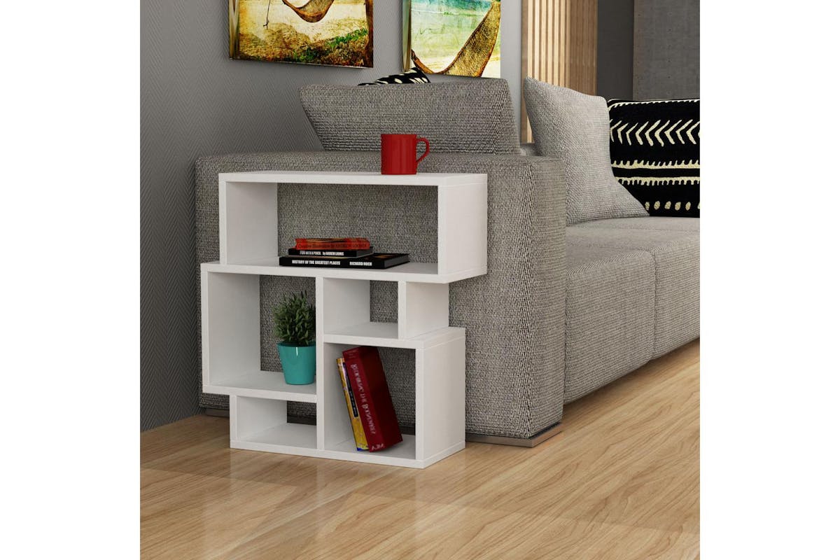 Decortie Karma Side Table | Multipurpose | White | H605 Cm-3