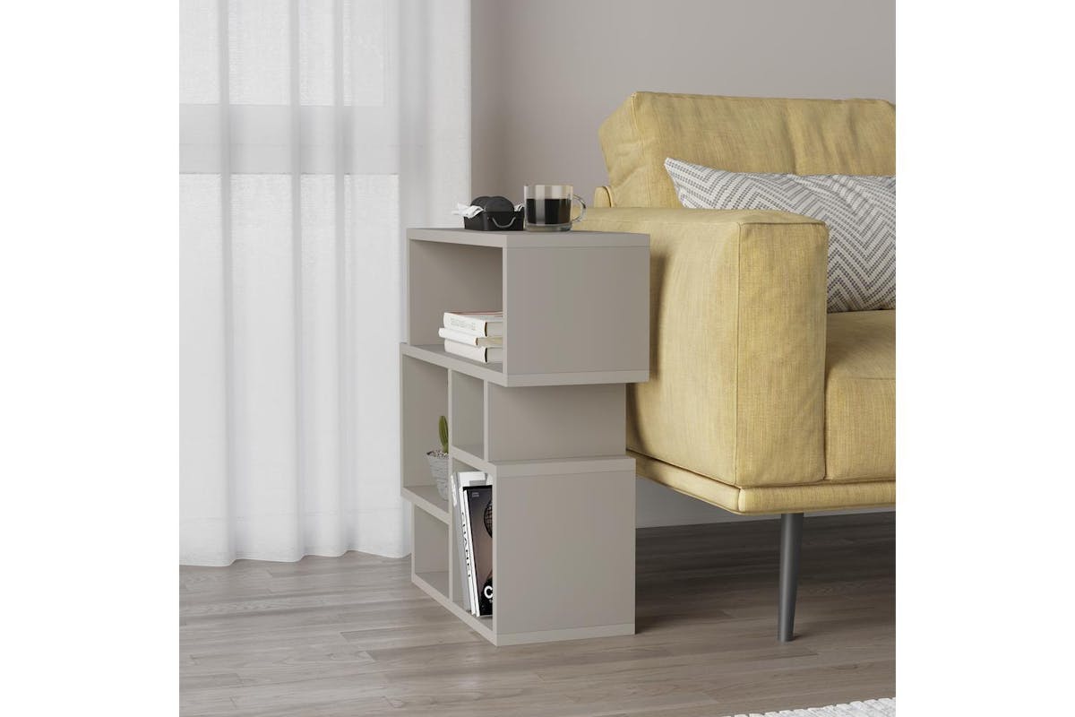 Decortie Karma Side Table | Multipurpose | Sandstone | H60.5 Cm