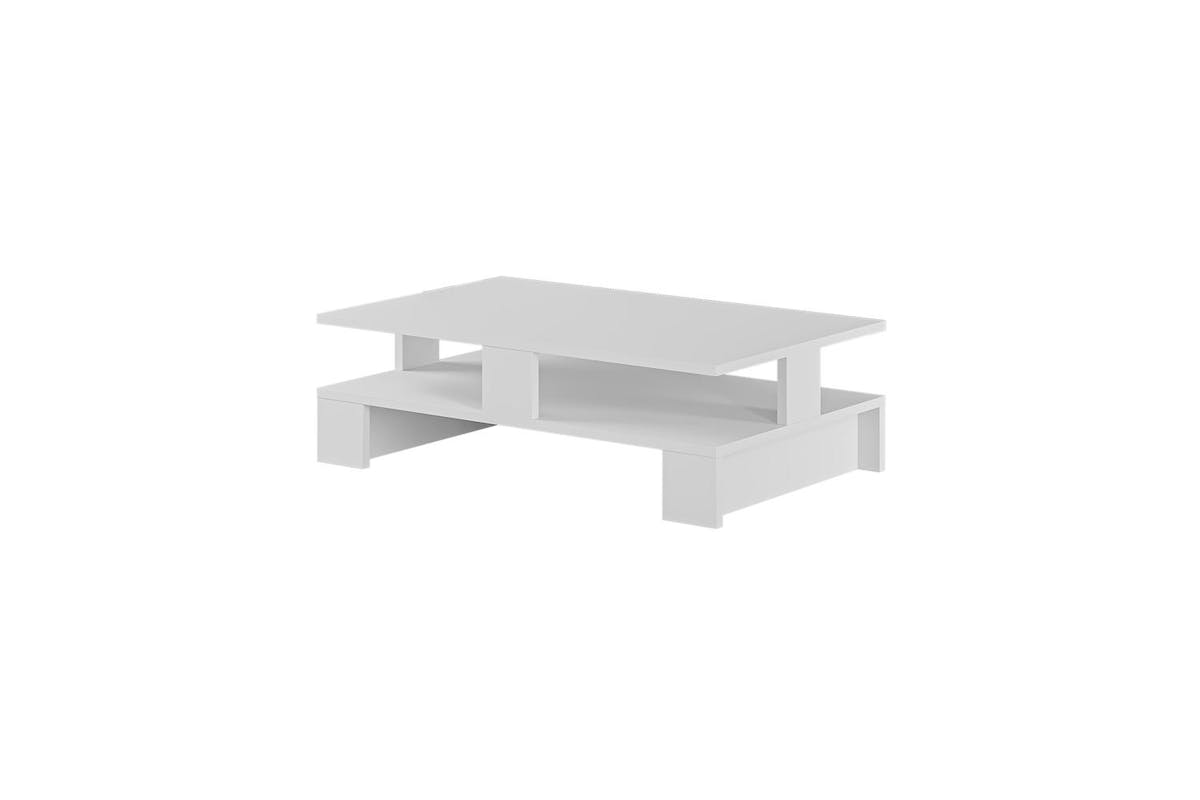 Decortie Mansu Coffee Table | Modern | White | 80 X 50 X 27.5 Cm-2