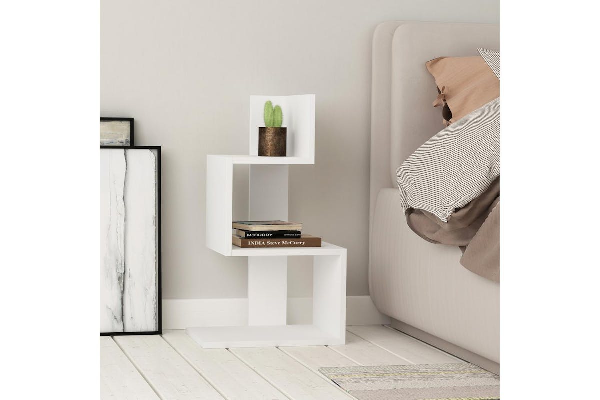 Decortie Rosie Modern 3 Tier Side Table | Side Table | Engineered Wood | 72cm-3