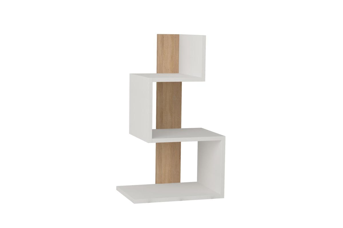 Decortie Rosie Modern Side Table | 3 Tier | White Oak | 72cm-2