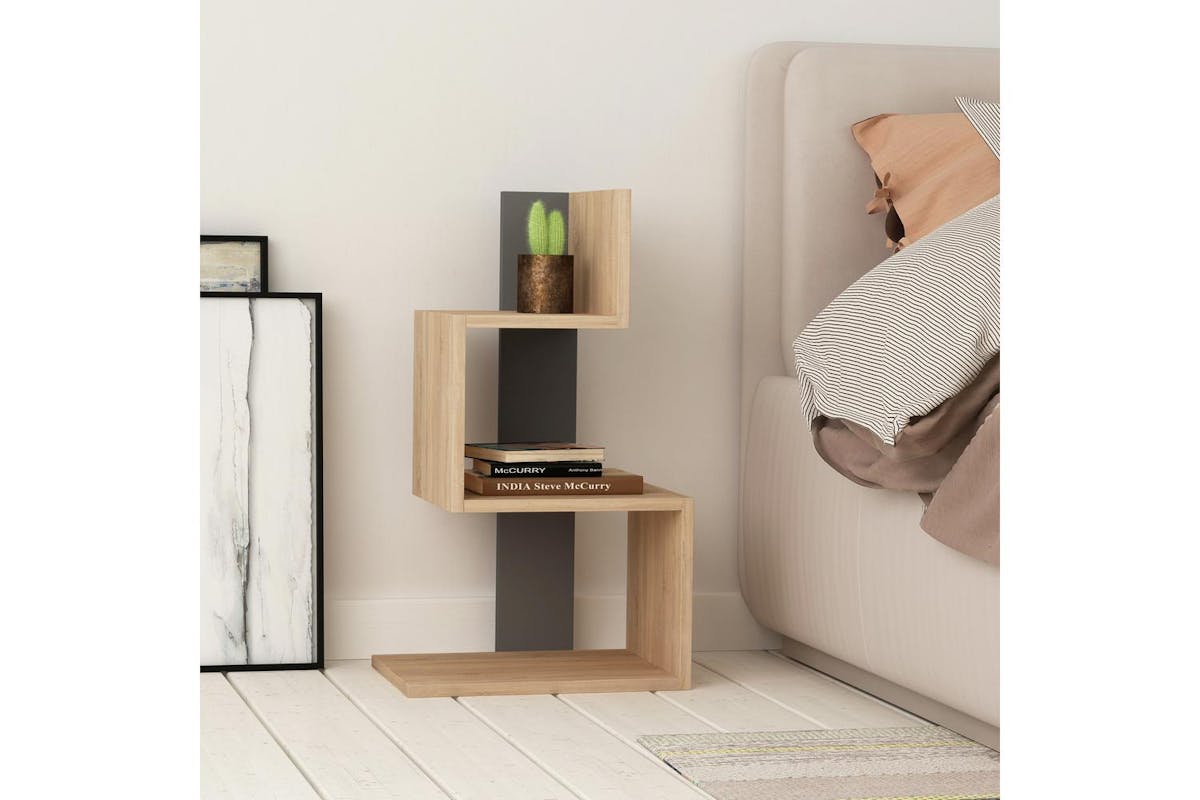 Decortie Rosie Modern 3 Tier Side Table | Side Table | Engineered Wood | 72cm-3