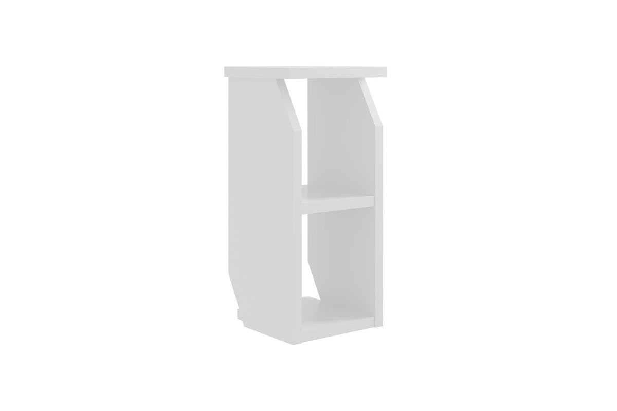 Decortie Tena Side Table | Modern Design | Engineered Wood | White-2