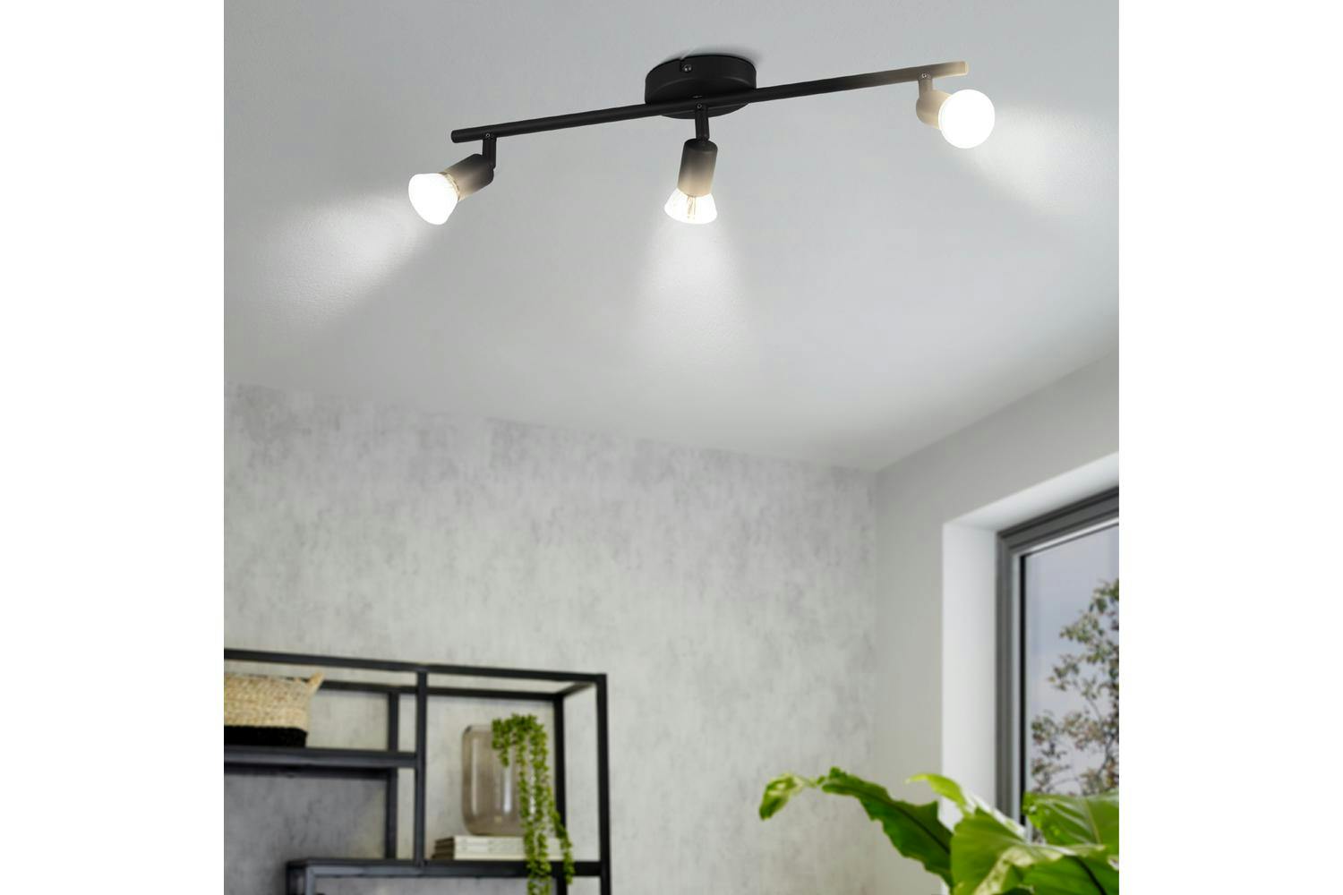 Eglo | Buzz Steel 3-light LED Spotlight | Black-2