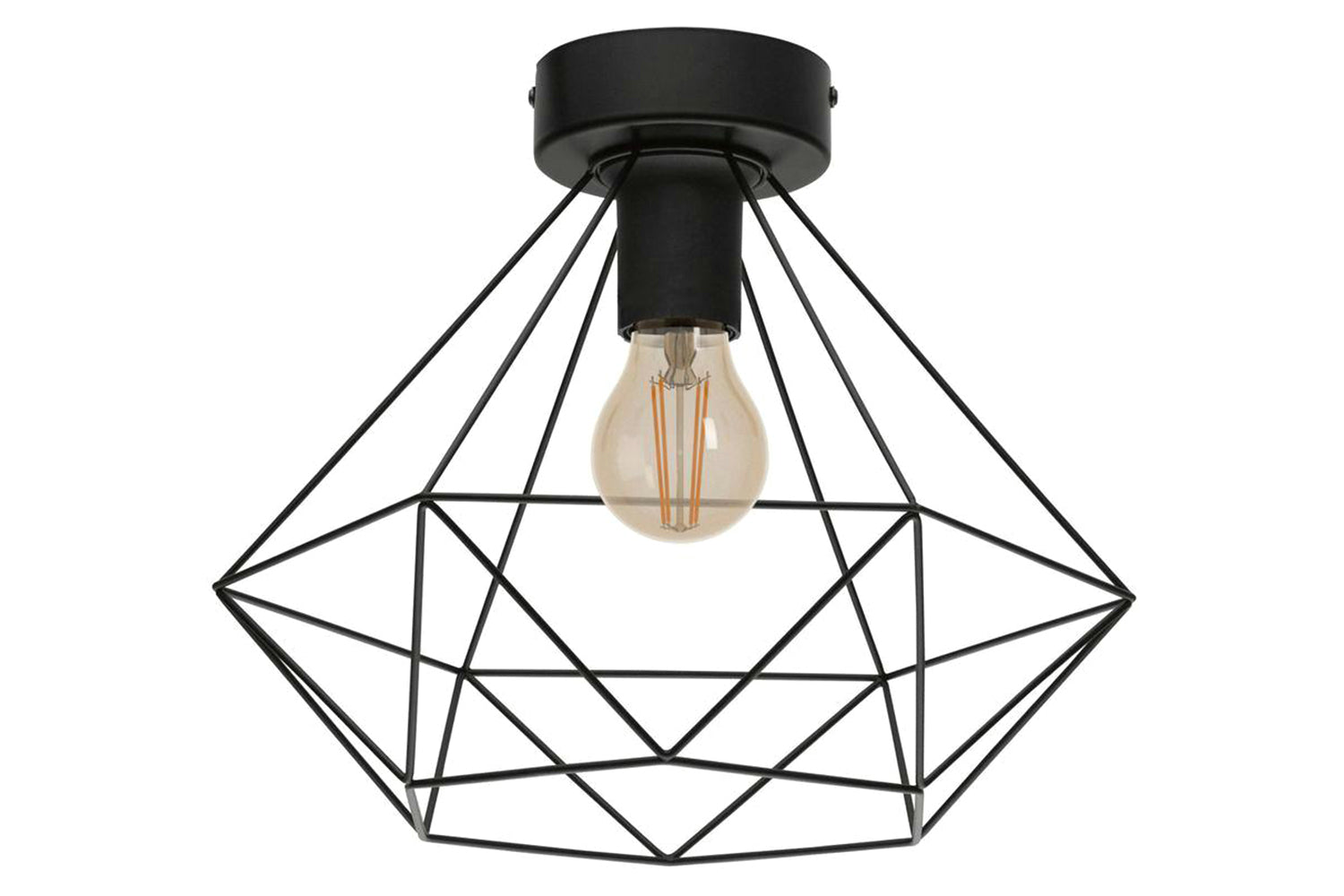 Eglo | Tarbes Geometric Ceiling Light | Black-3