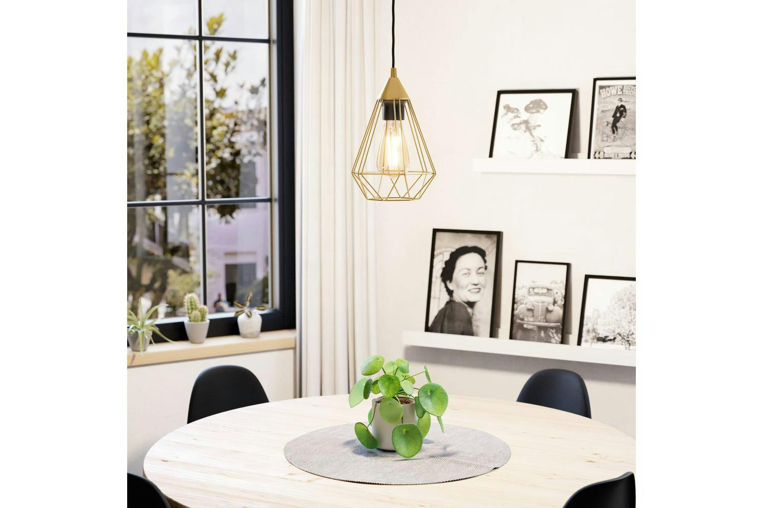 Eglo | Tarbes Geometric Pendant Light | Gold-2