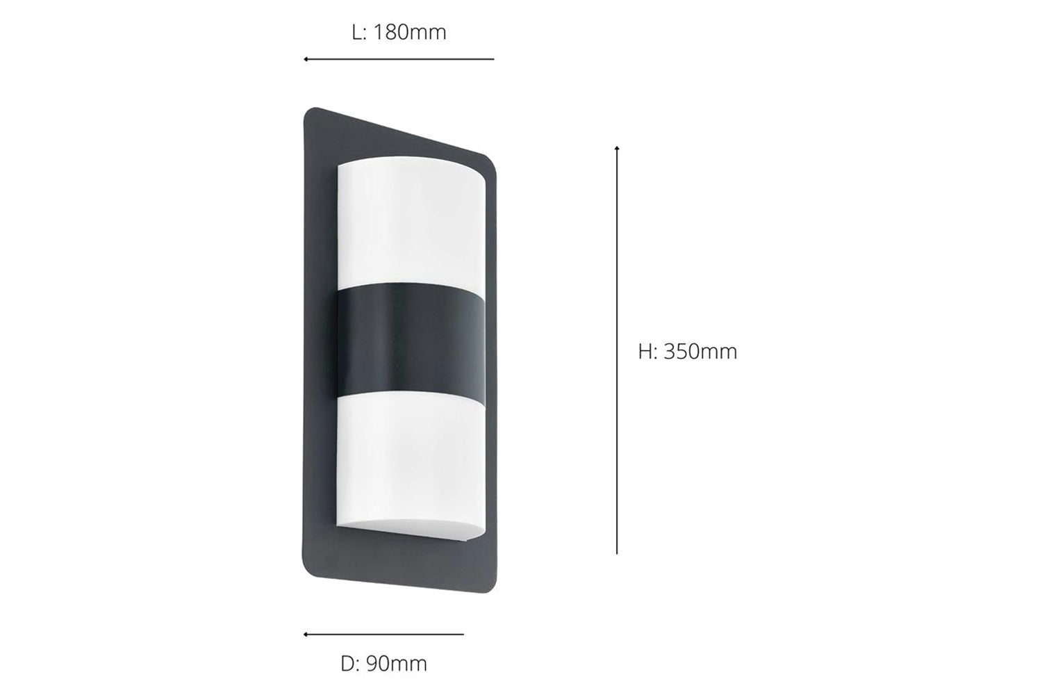 Eglo | Cistierna Wall Light | Anthracite-3