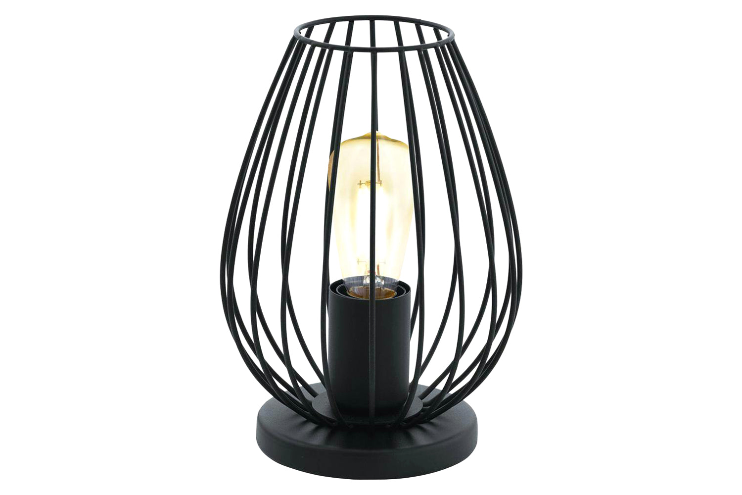 Eglo | Newtown Vintage Caged Table Lamp | Black