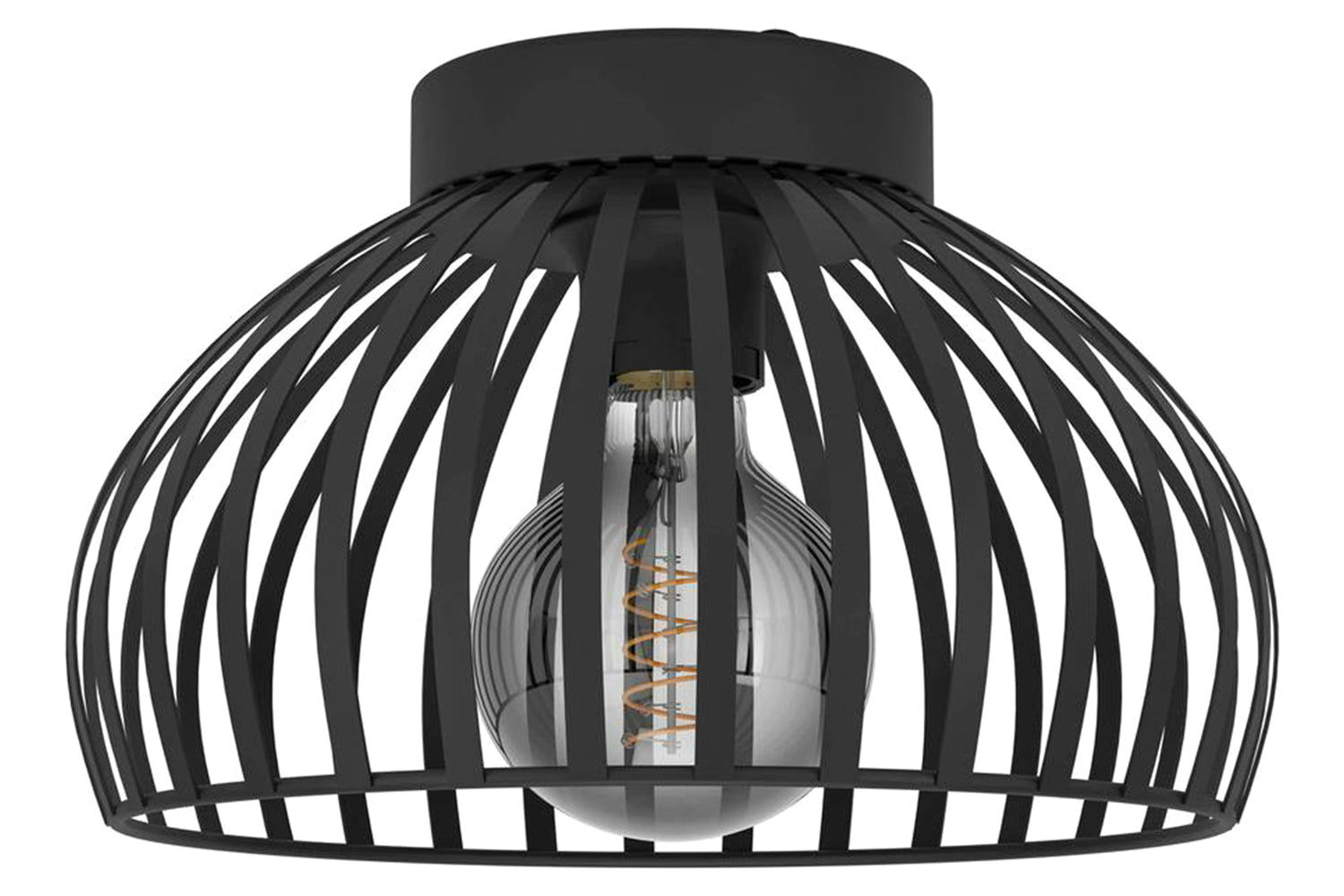 Eglo | Mogano 3 Caged Style Ceiling Light | 28 cm | Black