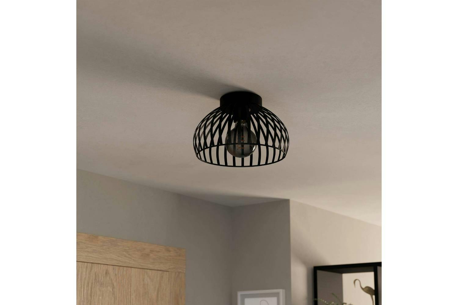 Eglo | Mogano 3 Caged Style Ceiling Light | 28 cm | Black-3