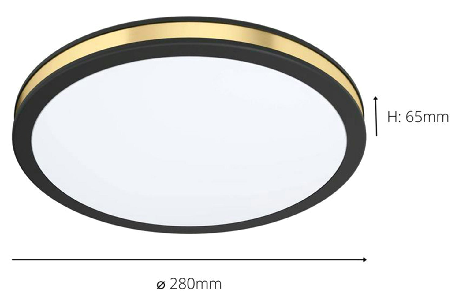 Eglo | Pescaito Ceiling Light | Black/Gold-3