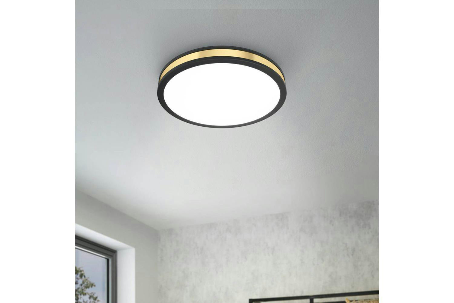 Eglo | Pescaito Ceiling Light | Black/Gold-2