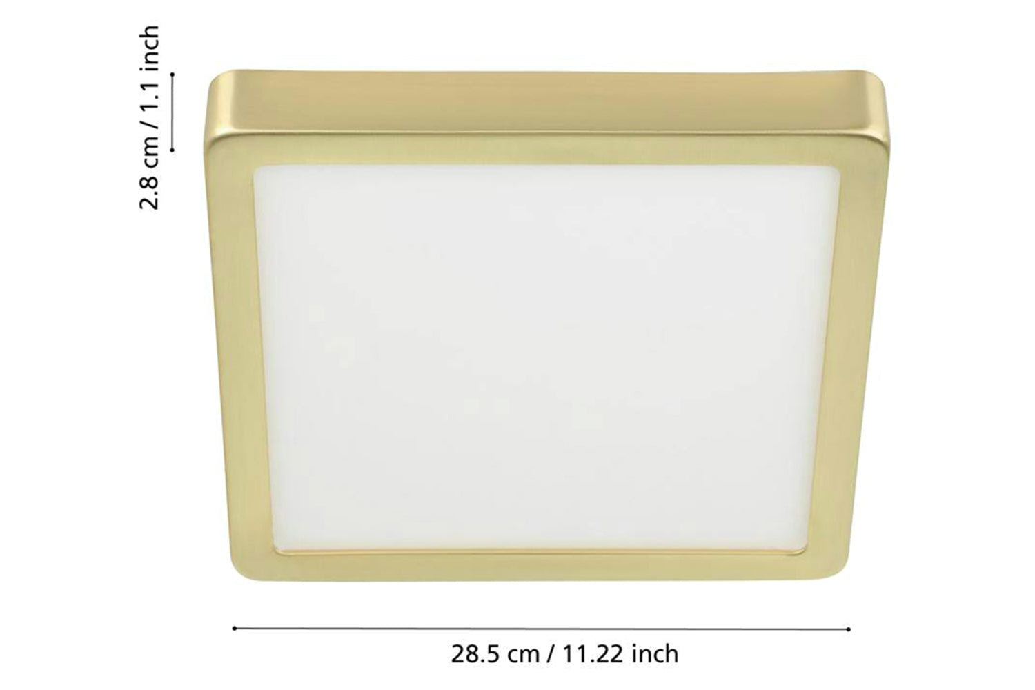 Eglo | Fueva Surface Mounted Square Ceiling Light | Gold-4