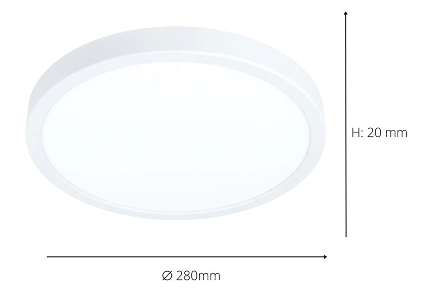 Eglo | Fueva Surface Mounted Circular Ceiling Light | White-4