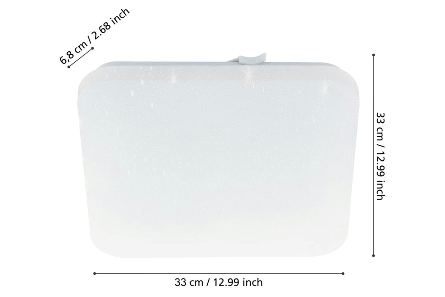 Eglo | Frania-S Square LED Ceiling Light | 33cm | White-4