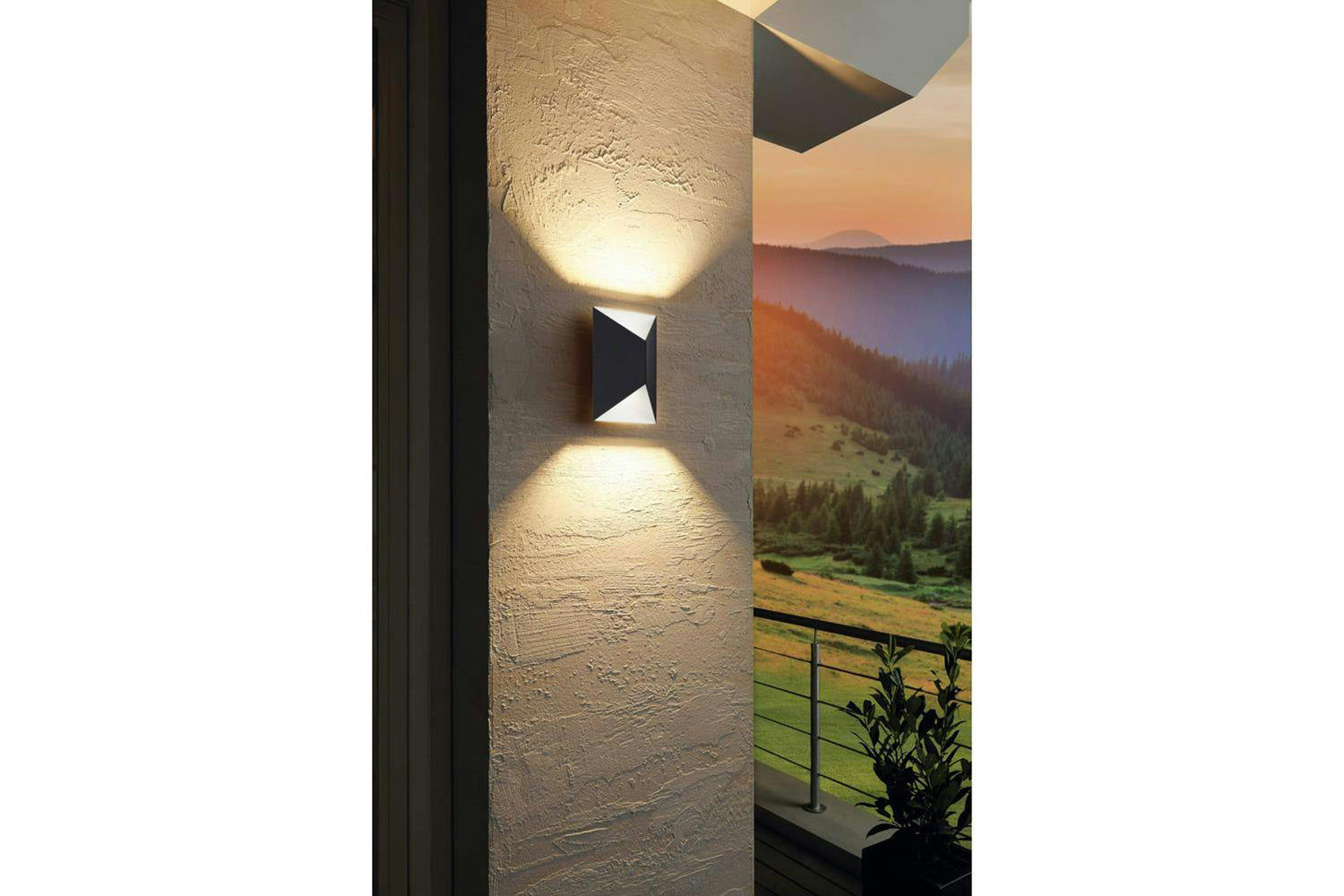 Eglo | Predazzo Exterior LED Wall Light | Anthracite/White-2
