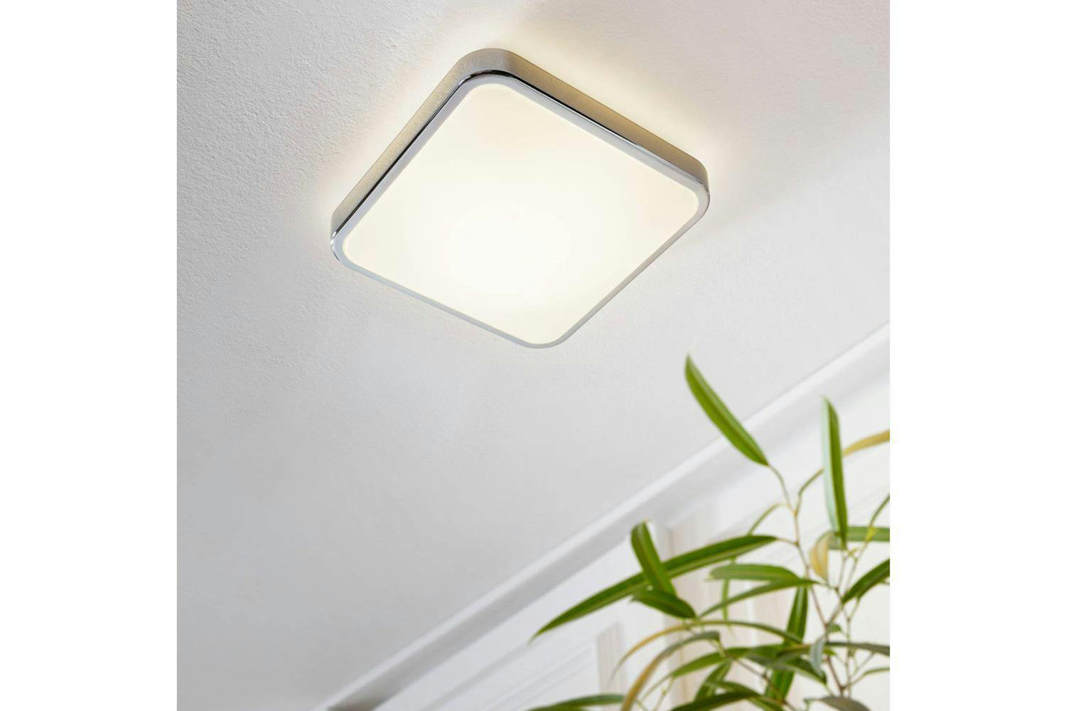 Eglo | Manilva Square LED Wall Light | White/chrome-2