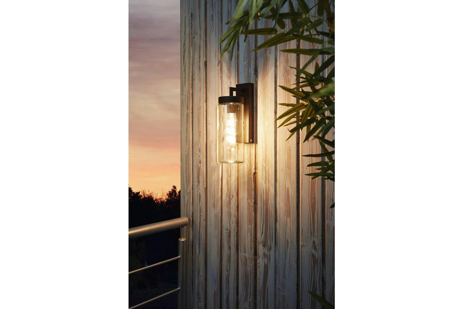 Eglo | Bovolone Modern Exterior Wall Lamp | Black-2