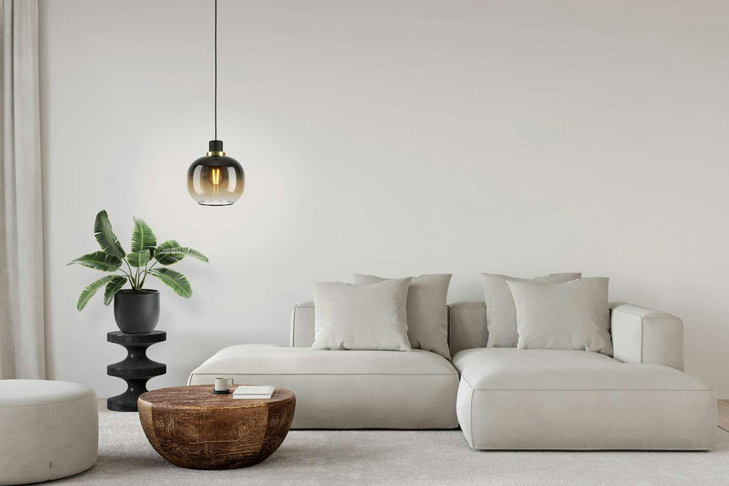 Eglo | Oilella Gradient Pendant Light | Black/Brown-2