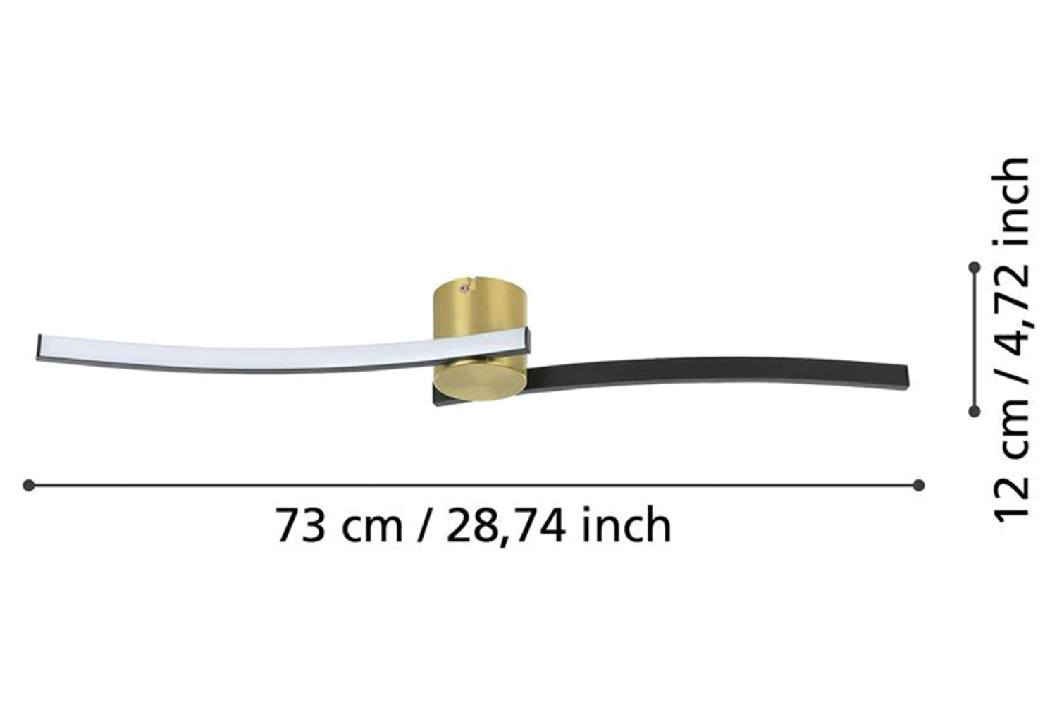 Eglo | Aieta Minimalist Ceiling Light | Gold/Black-5