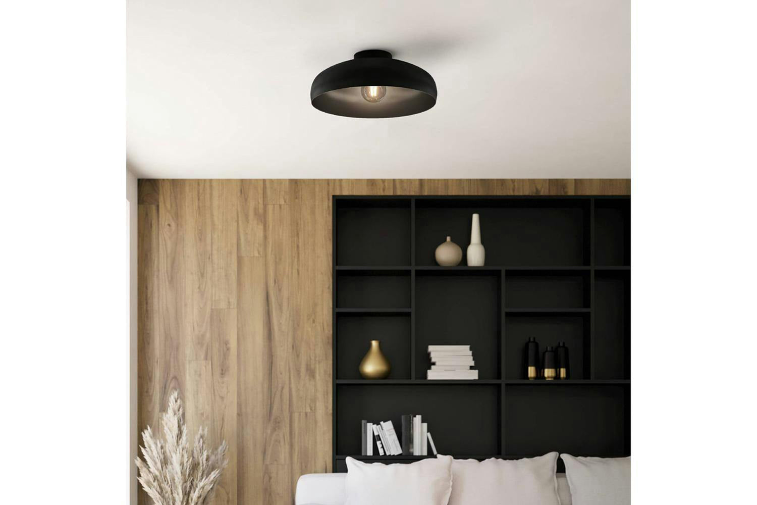 Eglo | Mogano 2 Vintage Ceiling Light | 40 cm | Black-4