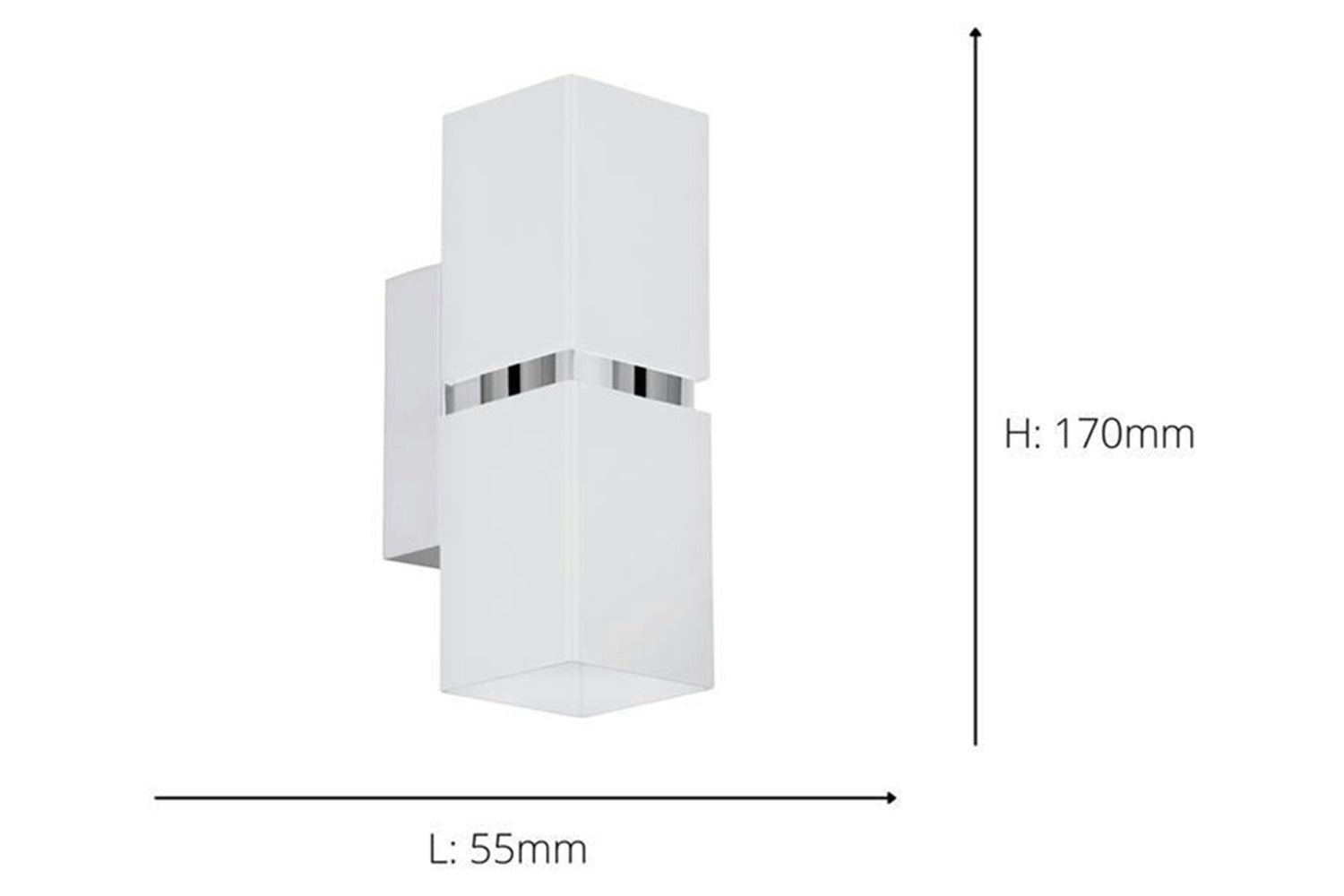 Eglo | Passa LED Wall Light | White/Chrome-4