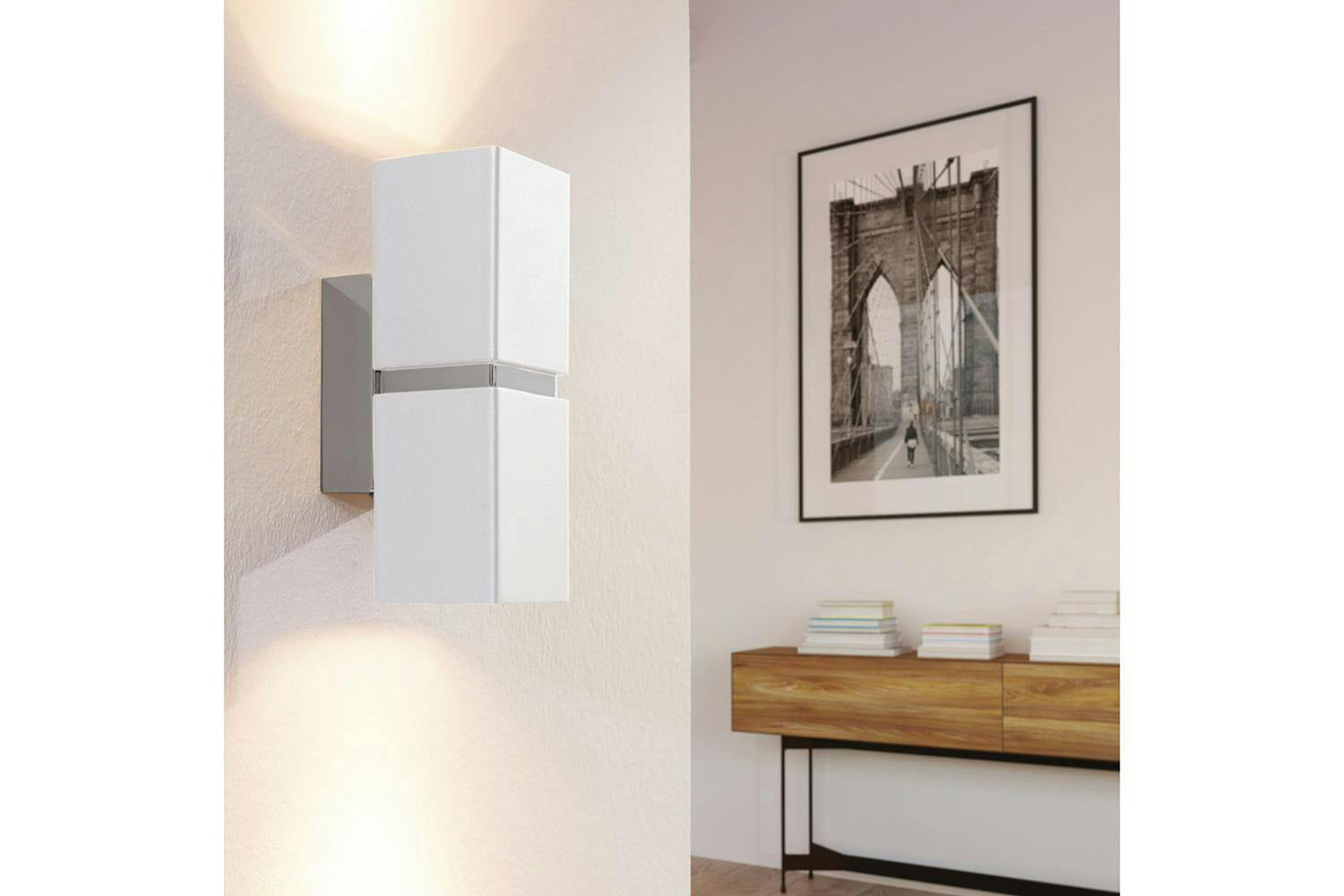 Eglo | Passa LED Wall Light | White/Chrome-2