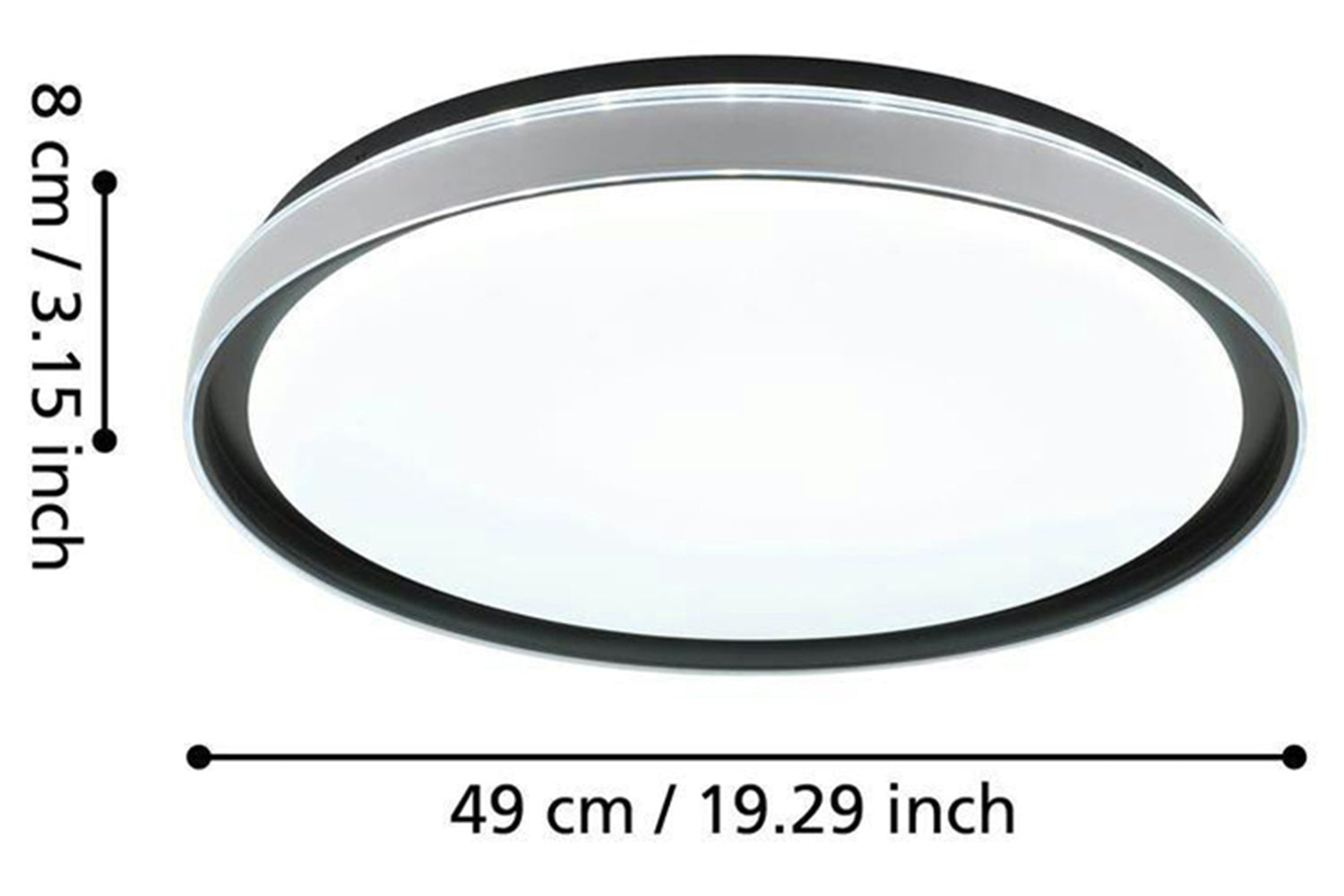 Eglo | Seluci Ceiling Light | Black/White-4
