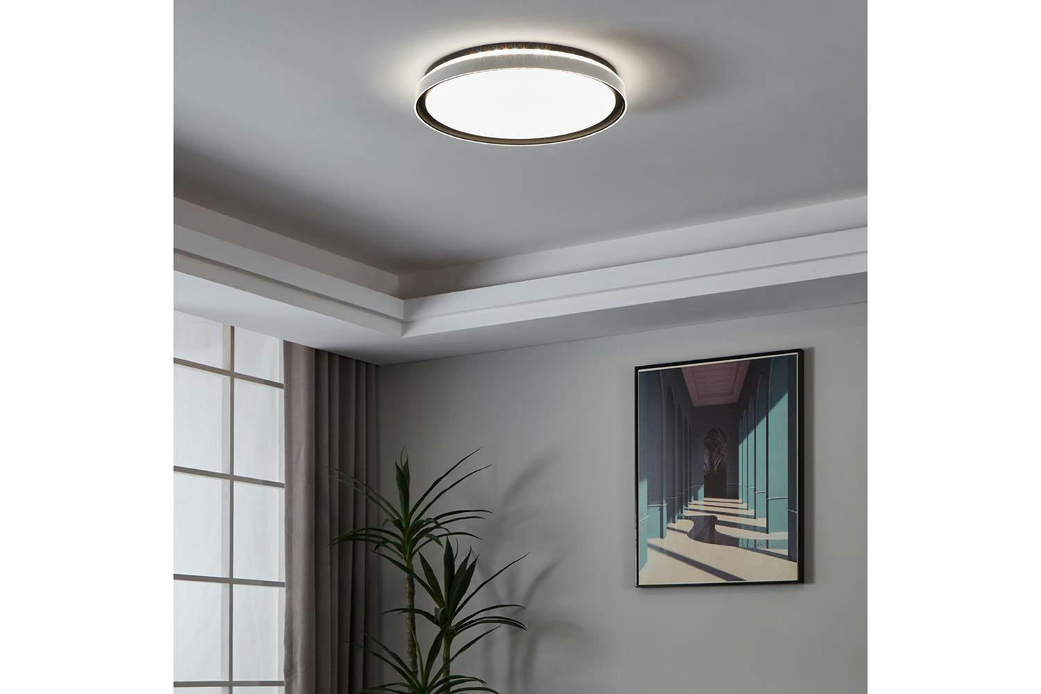 Eglo | Seluci Ceiling Light | Black/White-2