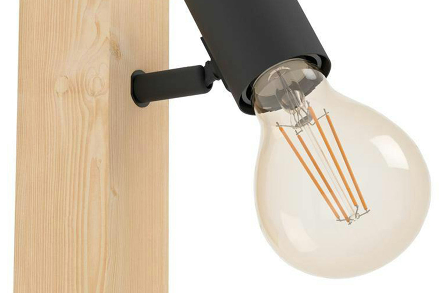 Eglo | Townshend 3 Industrial Wall Light | Brown/Black