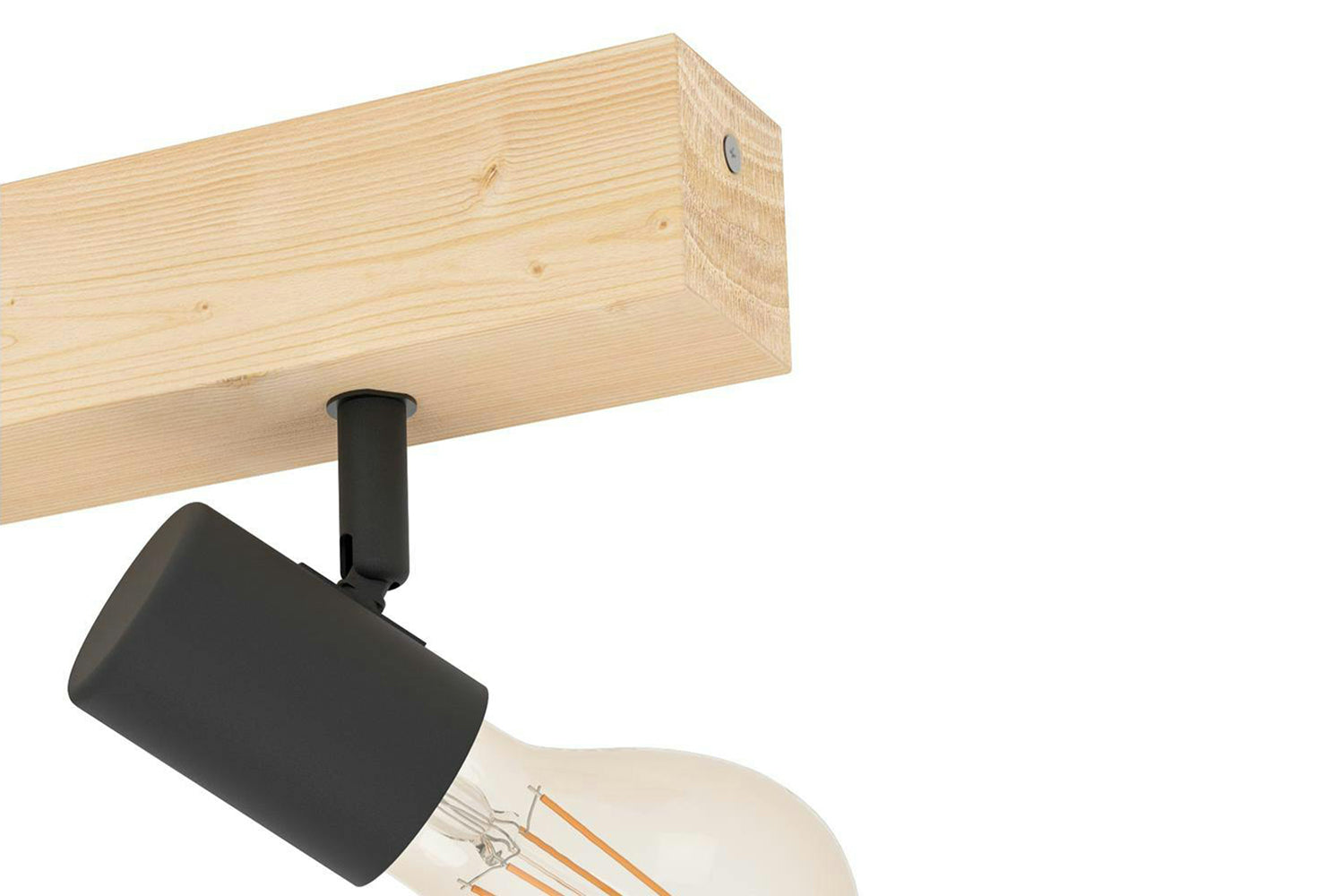 Eglo | Townshend 3 Industrial 2-light Ceiling Spotlight | Brown/Black-3