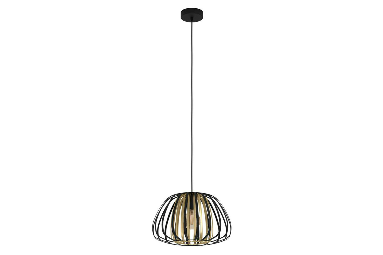 Eglo | Encinitos Modern Pendant Light | Black/Gold