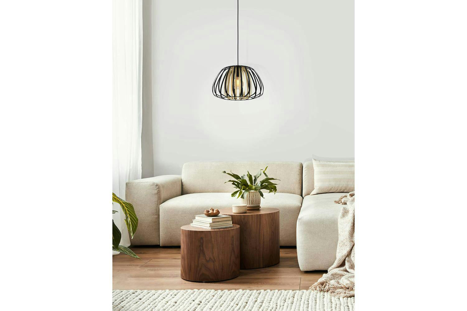 Eglo | Encinitos Modern Pendant Light | Black/Gold-2