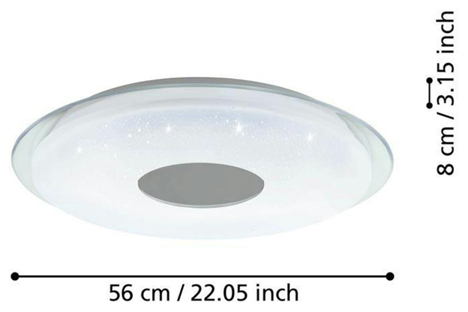 Eglo | Lanciano LED Ceiling Light | 56 cm | White-4