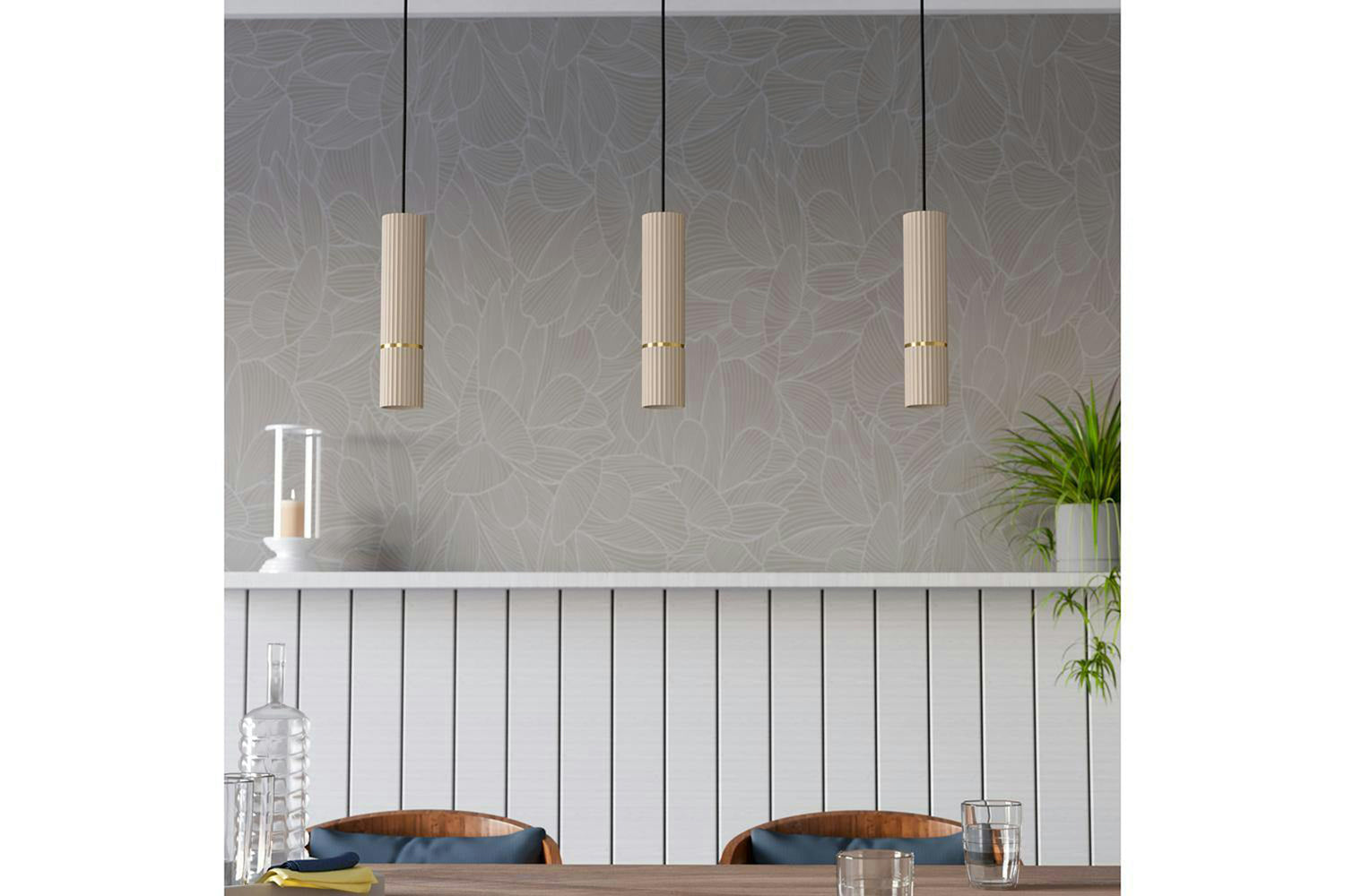 Eglo | Caminia Steel Monochrome Pendant Light | Sandy-3