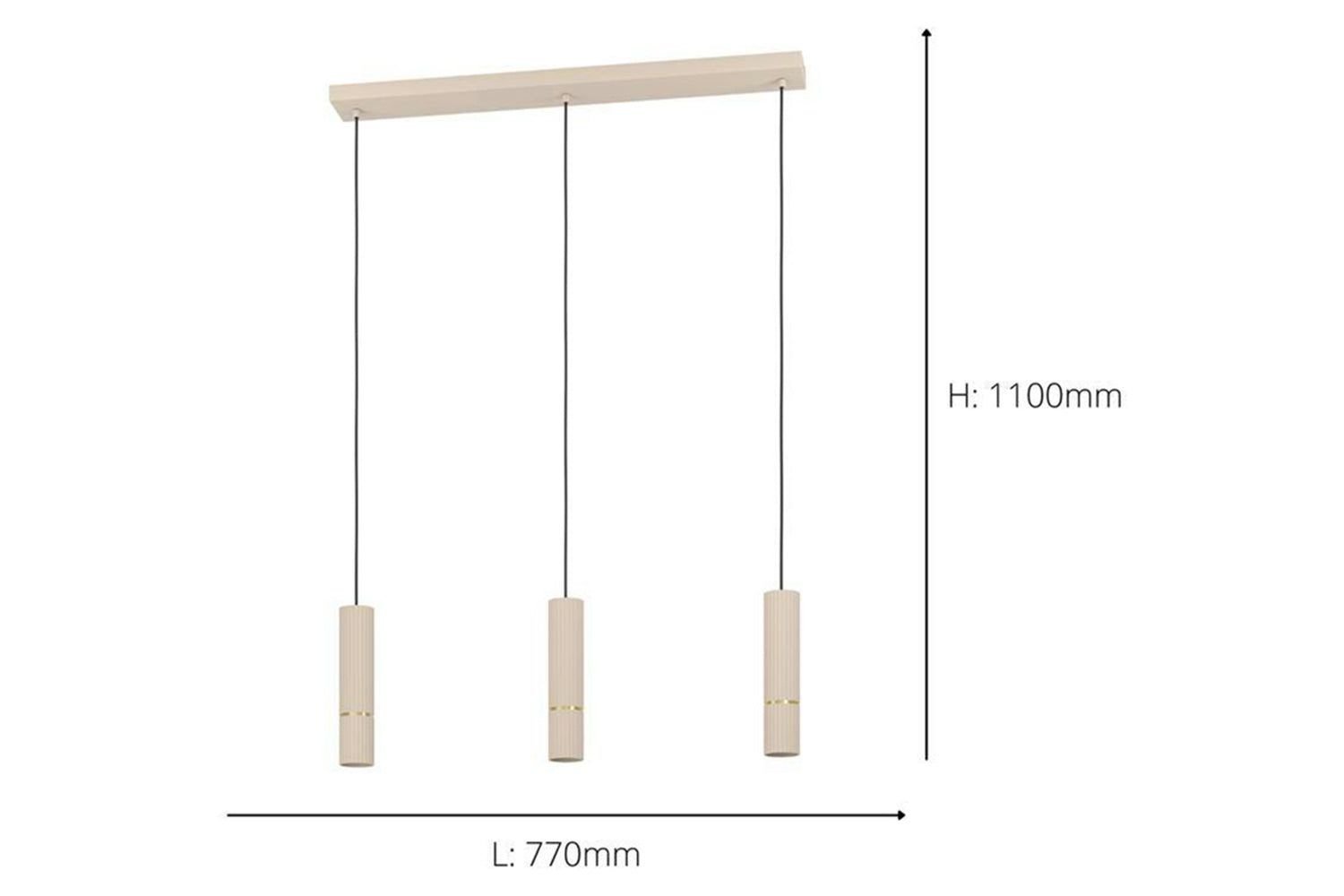 Eglo | Caminia Steel Monochrome Pendant Light | Sandy-5